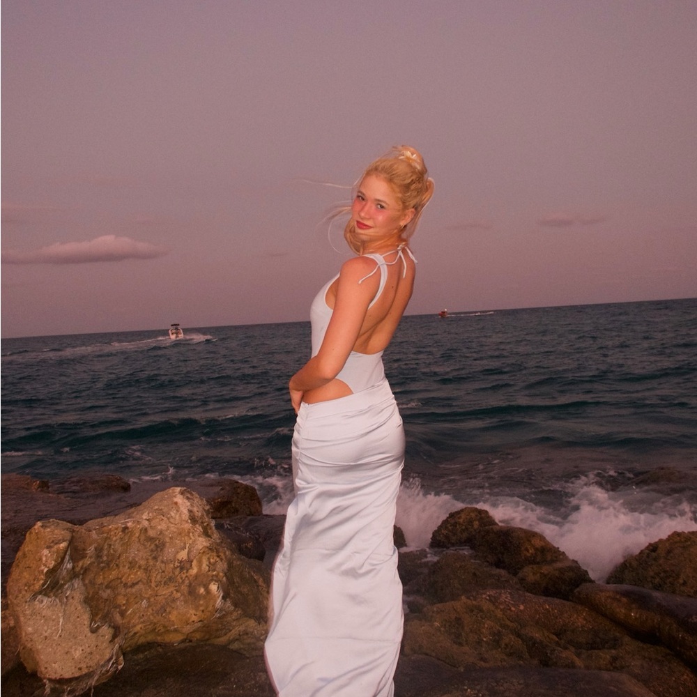 Source Unknown Sky Blue Maxi Dress